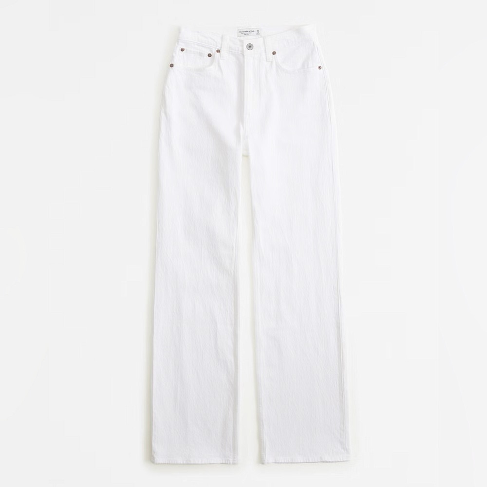 Abercrombie & Fitch Women's LONG Curve Love High Rise 90s Relaxed Jean